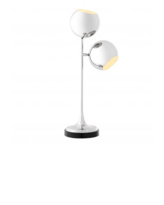 Lámpara de sobremesa Compton de Eichholtz con acabado de níquel pulido