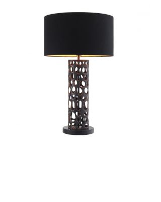 Lámpara de sobremesa Dix de Eichholtz con acabado de bronce oscuro