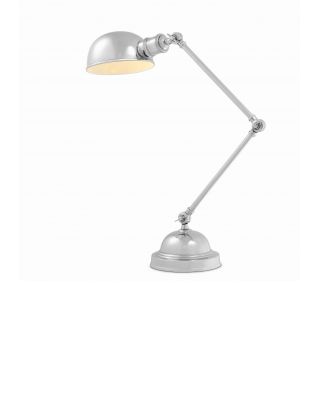 Lámpara de escritorio Soho con acabado de níquel pulido de Eichholtz