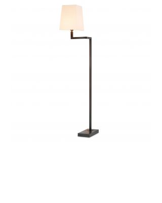 Lámpara de pie Cambell de Eichholtz con acabado de bronce oscuro