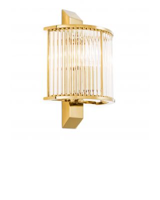 Lámpara de pared Oakley de Eichholtz con acabado dorado