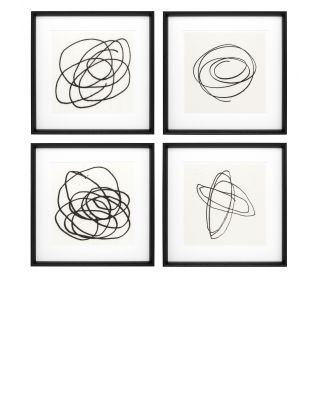 Impresiones artísticas Black & White Collection II (set de 4)