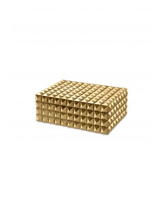 Caja decorativa de lujo Viviënne S de Eichholz con acabado dorado