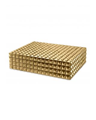 Caja decorativa de lujo Viviënne L de Eichholz con acabado dorado