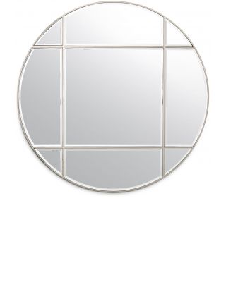 Espejo circular Beaumont acabado niquelado Ø 110 cm