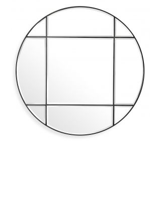 Espejo circular Beaumont acabado bronce oscuro Ø 110 cm