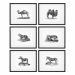 Reproducciones de láminas Historical Animals (set de 6) de Eichholtz