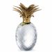 Objeto decorativo Pineapple de Eichholtz de cristal y latón antiguo
