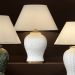 Lámpara de sobremesa Cyprus de Eichholtz de porcelana blanca