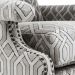 Sillón Goldoni con tapicería gris con patrones geométricos de Eichholtz