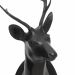 Trofeos de cabezas de ciervos (juego de 2) acabado en bronce oscuro