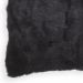 Cojín cuadrado de piel sintética negra Alaska de Eichholtz