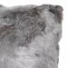 Cojín cuadrado de piel sintética Alaska de Eichholz gris de zorro plateado