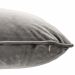 Cojín de terciopelo gris marsopa Roche 60 x 60 cm
