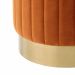 Taburete Allegra de Eichholtz con tapizado en terciopelo Roche naranja