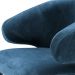 Silla de comedor Cardinale con tapizado azul cerceta Roche