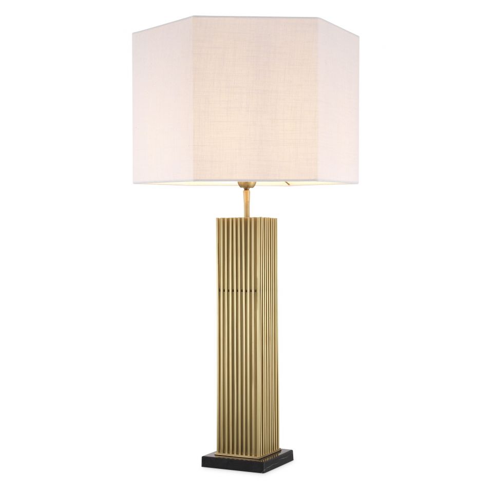 Lámpara de mesa dorada Viggo de Eiccholtz
