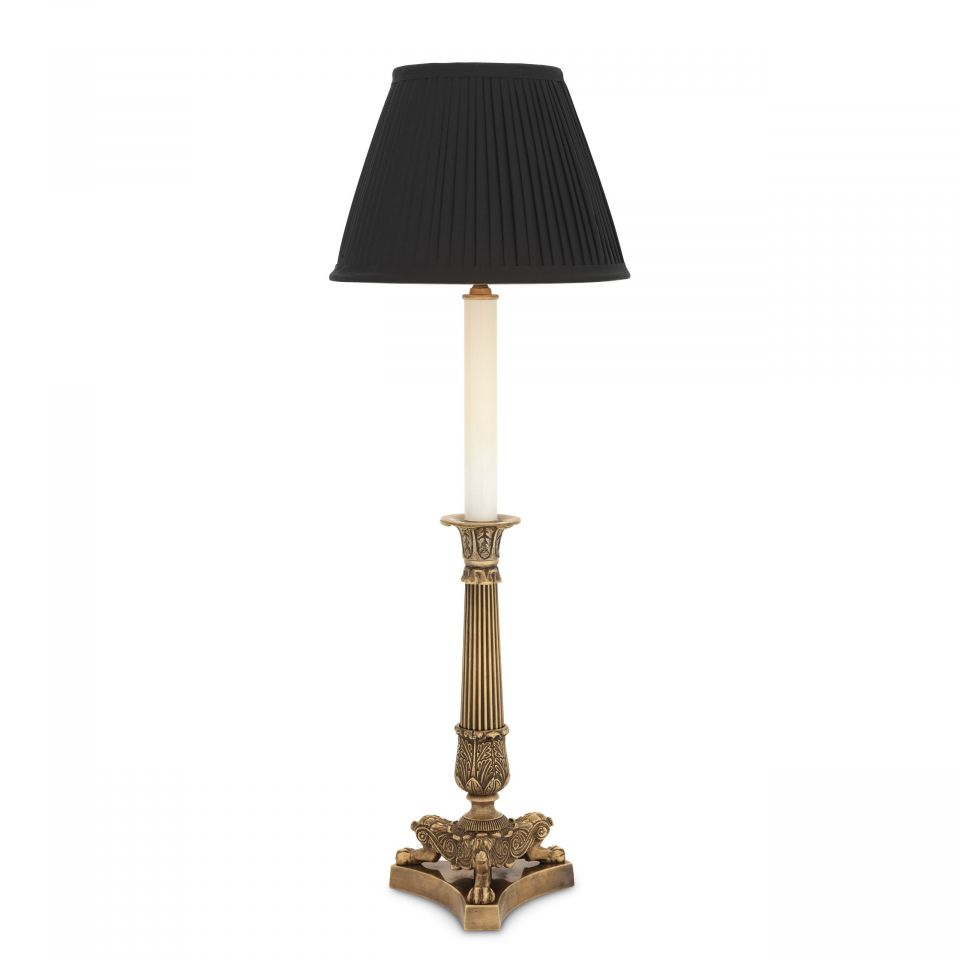 Lámpara de mesa Perignon de Eichholtz con acabado de latón antiguo