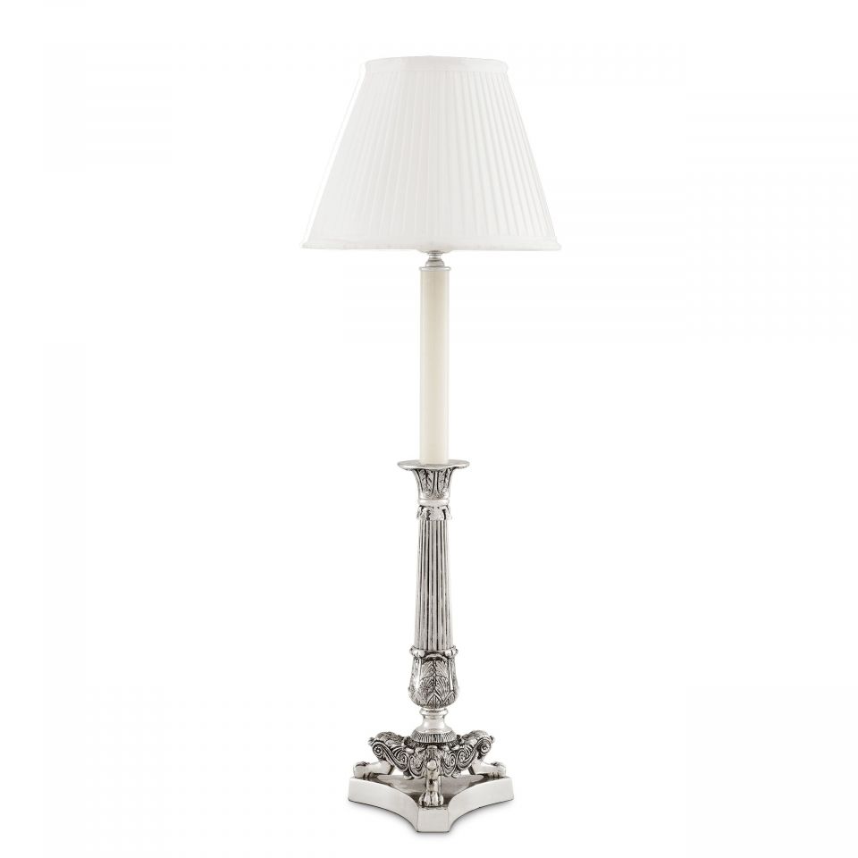 Lámpara de mesa Perignon de Eichholtz con acabado de plata vieja