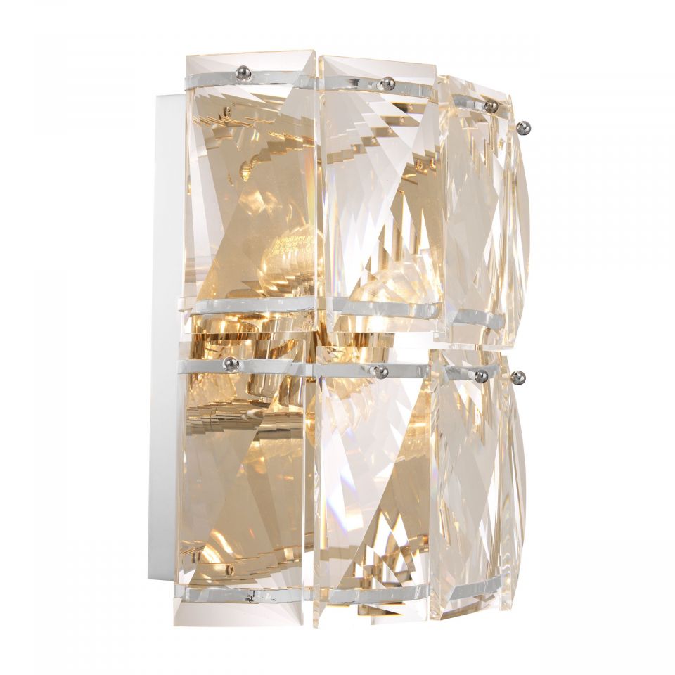 Lámpara de pared Amazone de Eichholtz de cristal claro