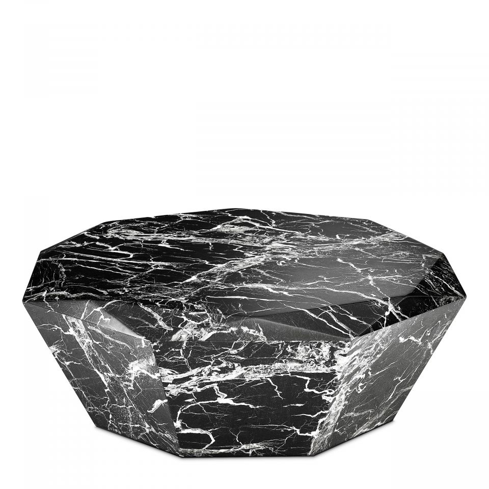 Mesa de centro Diamond acabado marmól negro